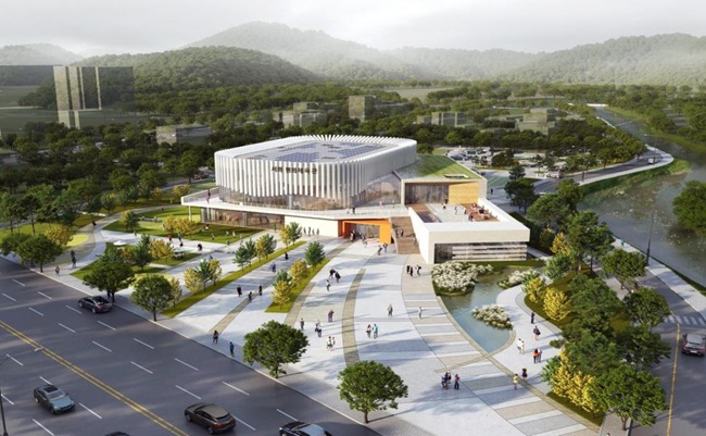 ▲ 서화평화체육관 조감도. ⓒ인제군 ▲ 서화평화체육관 조감도. ⓒ인제군