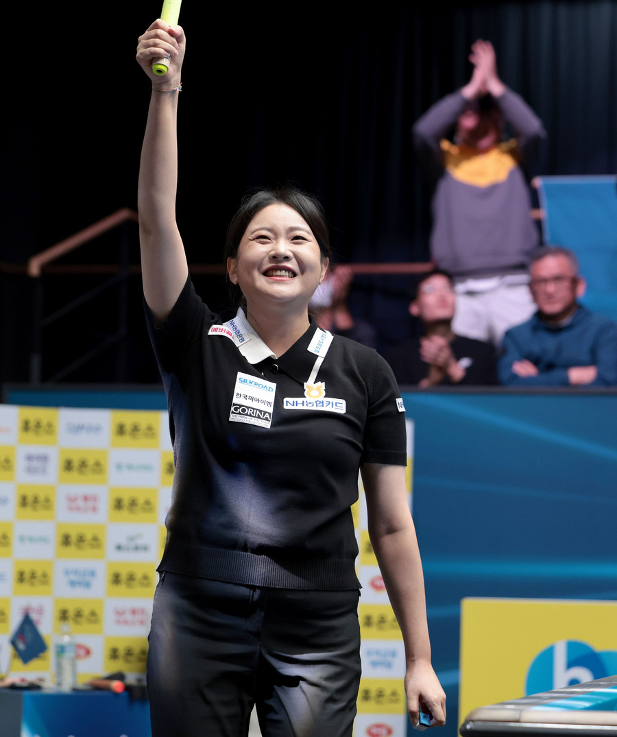 ▲ 김민아가 압도적인 경기력으로 통산 4번째 우승컵을 들어올렸다.ⓒPBA 제공