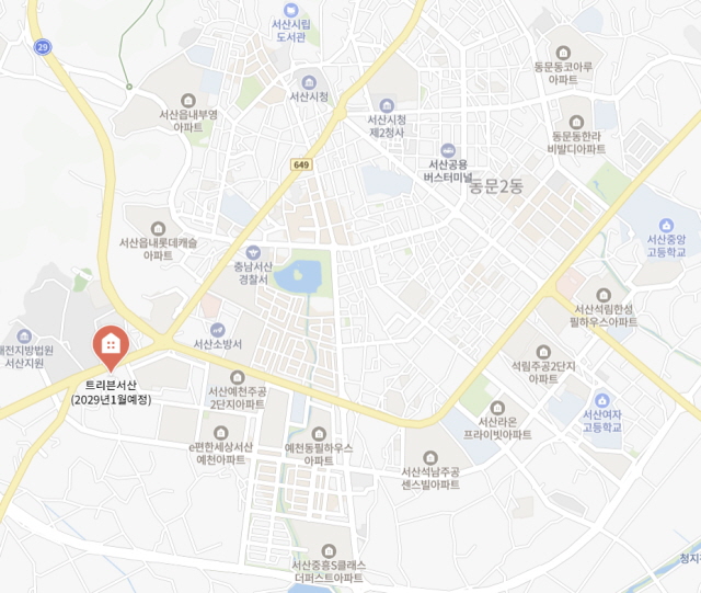 ▲ 단지 위치도. ⓒ네이버지도