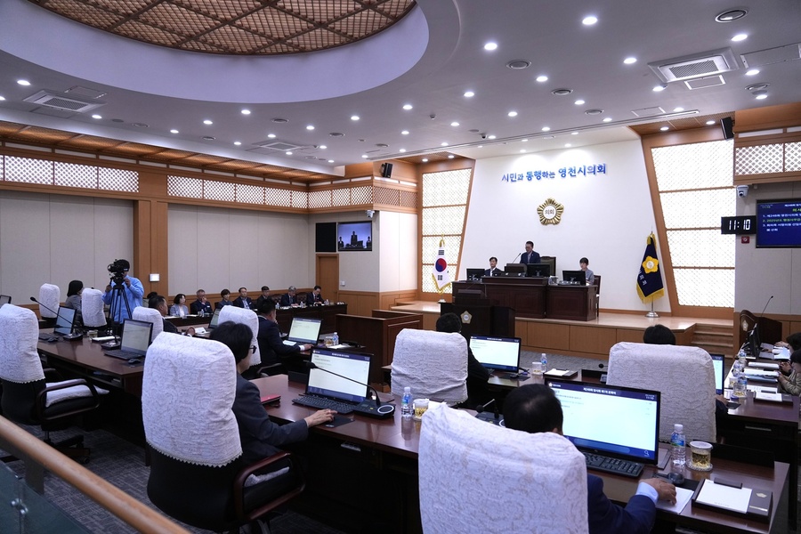 ▲ 영천시의회는 10월 20일부터 31일까지 12일간의 일정으로 제248회 임시회를 개회했다.ⓒ영천시의회