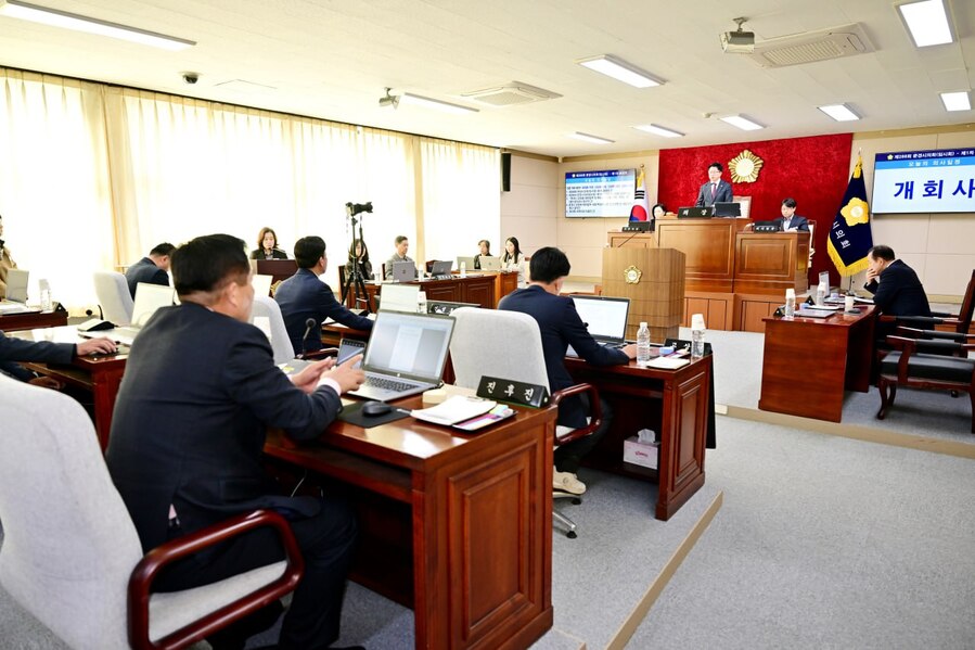 ▲ 문경시의회 본회의장.ⓒ문경시의회