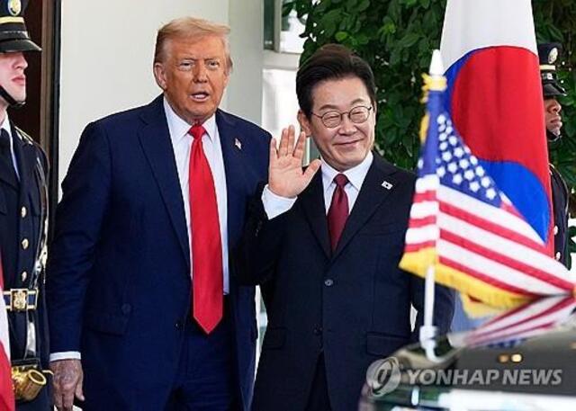 ▲ 지난 8월 25일 미국 워싱턴 D.C. 백악관에서 만난 도널드 트럼프 미국 대통령과 이재명 대통령.ⓒ연합뉴스