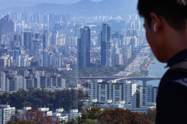 ▲ 서울 남산에서 바라본 성동ㆍ광진 등 아파트 단지.ⓒ연합뉴스