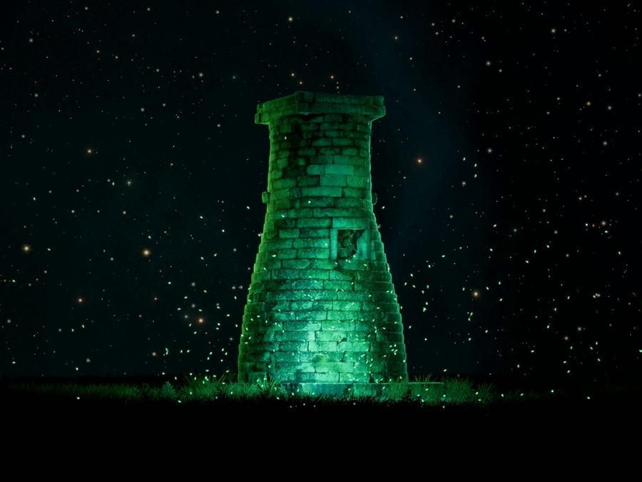 ▲ 천년의 문-신라의 꿈을 지나_경주 KTX역사 웰컴존ⓒ이이남스튜디오 제공 ▲ 천년의 문-신라의 꿈을 지나_경주 KTX역사 웰컴존ⓒ이이남스튜디오 제공