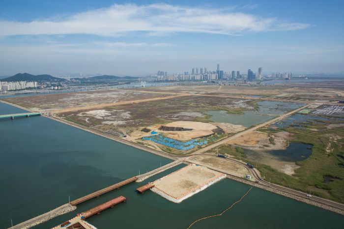 ▲ 인천항 아암물류2단지 매립지 전경 ⓒ인천항만공사 제공