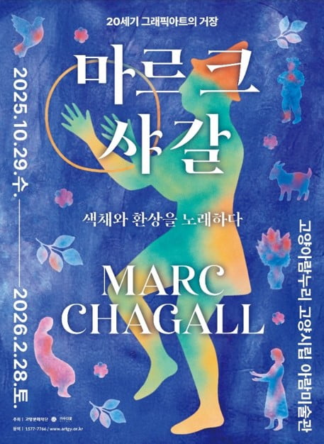 ▲ 마르크 샤갈 전시회 포스터 ⓒ고양문화재단 제공