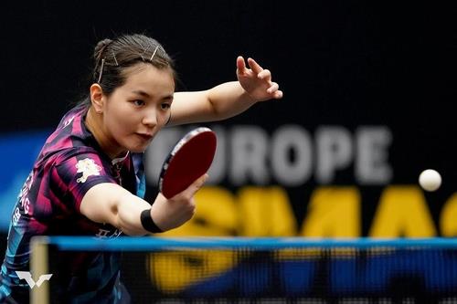 ▲ 세계 랭킹 36위 김나영이 4위 콰이만을 잡는 이변을 연출했다.ⓒWTT 제공