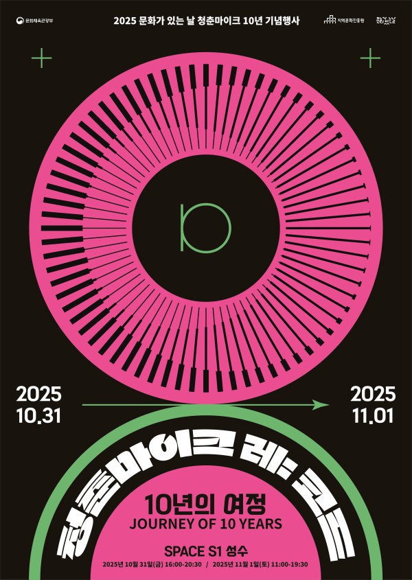 ▲ '청춘마이크 레:코드-10년의 여정' 포스터.ⓒ문체부