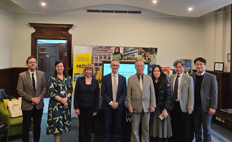 ▲ 동국대-영국 웨스트민스터대학 업무협약식.ⓒ동국대