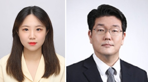 ▲ 기계공학과 양예지 석사과정생(왼쪽)과 김도현 교수.ⓒ명지대