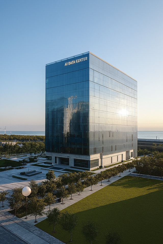 ▲ 추후 완공될 ‘SK AI 데이터센터 울산’조감도.ⓒSK