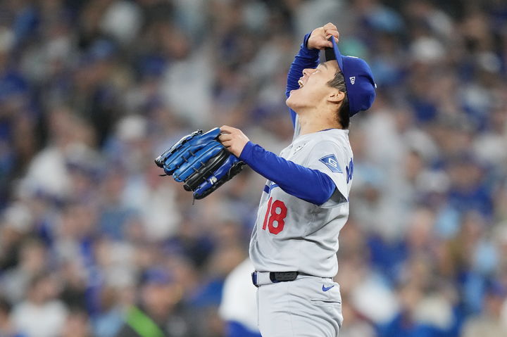 ▲ 월드시리즈에서 3승을 거둔 야마모토가 시리즈 MVP에 선정됐다.ⓒ뉴시스 제공