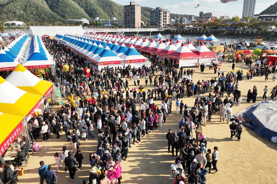 ▲ 올해 축제는 시공간의 제약이 없는 온라인 축제를 병행하여 방문자 수 320만 명을 돌파하는 대기록을 세우며, 오프라인뿐만 아니라 온라인에서도 우리나라 최고의 기록으로 성공으로 마무리됐다.ⓒ청송군