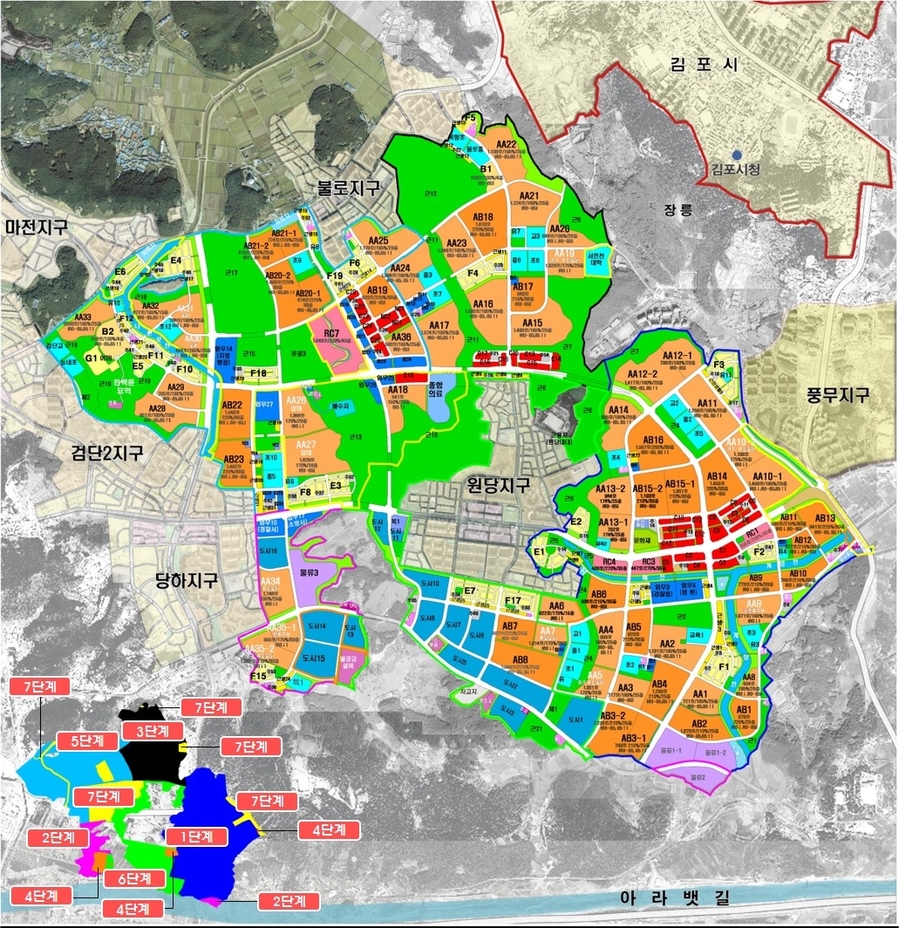 ▲ 인천시 서구 검단신도시 토지이용계획 ⓒ인천시 제공
