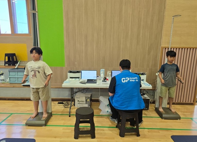 ▲ 1학기 스마트 성장 케어 사업 모습. ⓒ삼척시