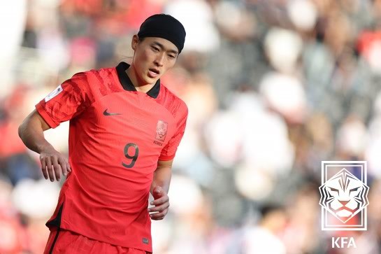 ▲ 2022 카타르 월드컵 스타였던 조규성이 1년 8개월 만에 다시 태극마크를 달았다.ⓒ대한축구협회 제공