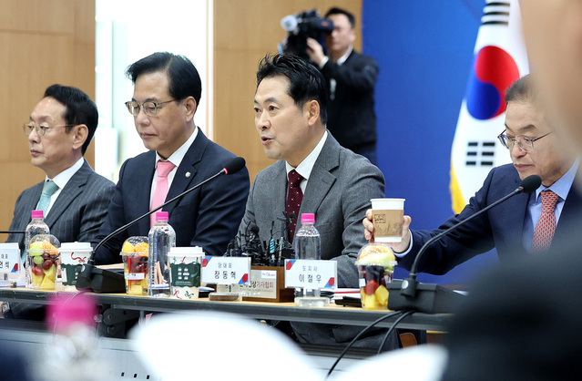 ▲ 장동혁 국민의힘 대표가 3일 경북 안동시 경북도청 화백당에서 열린 국민의힘 대구·경북 지역민생 예산정책협의회에서 발언하고 있다. 2025.11.03. ⓒ뉴시스