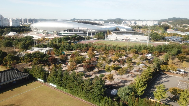 ▲ 향남오토캠핑장 항공사진ⓒ화성시 제공