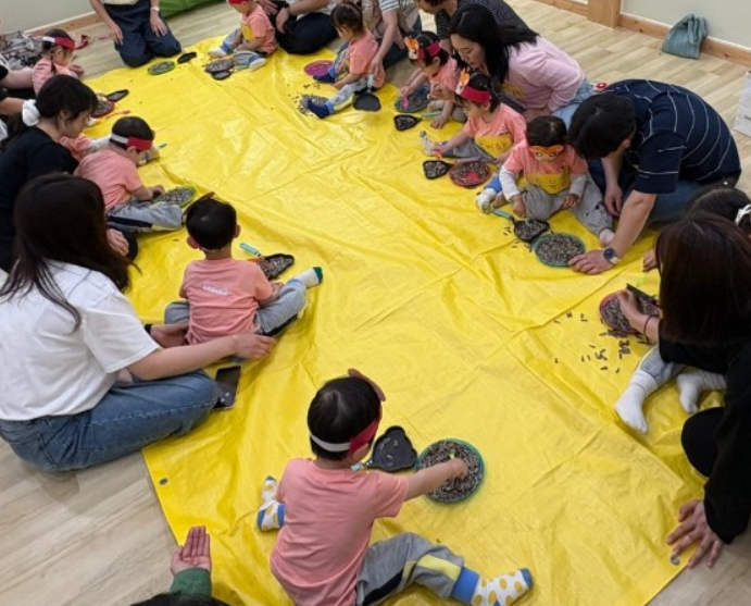 ▲ 열린어린이집 보육 모습.ⓒ김해시