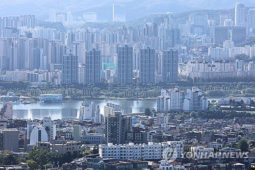 ▲ 서울 한강 일대 아파트 전경.ⓒ연합뉴스