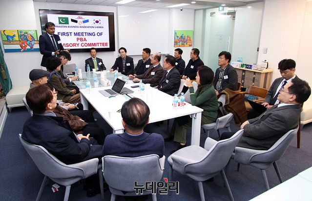 ▲ 파키스탄 경제인협회(PBA·pakistan business association) 자문위 제1회 회의가 4일 오후 서울 여의도 bnb타워에서 진행되고 있다. ⓒ서성진 기자
