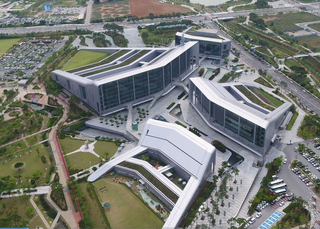 ▲ 하늘에서 본 충남도청사.ⓒ충남도