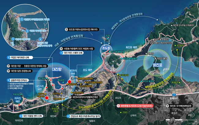 ▲ 고성 대진항 사업 계획도. ⓒ강원특별자치도