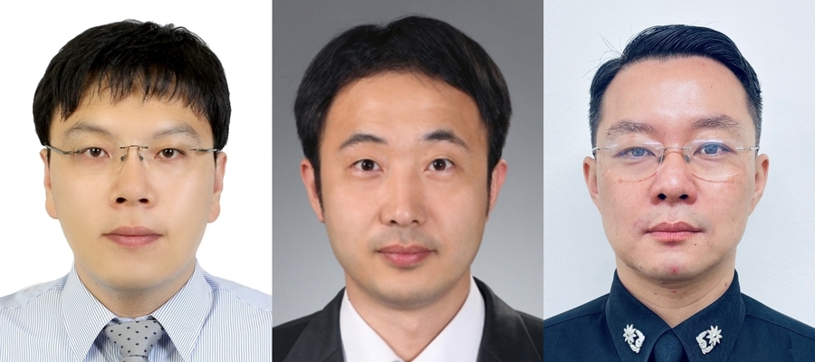 ▲ DGIST(총장 이건우) 미래모빌리티연구부 김상동·김봉석 연구팀이 해군사관학교 최영두 교수팀과 공동으로 FMCW 레이더용 ‘외삽(Extrapolation) 기반 도플러 해상도 향상 알고리즘’을 개발해 기존 초고해상도 기술보다 우수한 성능을 달성했다(좌측부터) DGIST 김상동 책임연구원, 김봉석 선임전임연구원, 해군사관학교 최영두 교수.ⓒDGIST