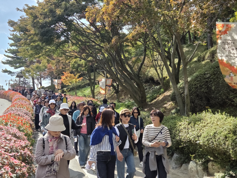 ▲ 청남대 가을축제에 전국에서 많은 인파가 찾고 있다.ⓒ충북도