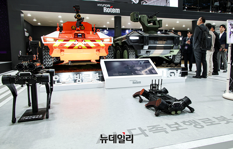 ▲ ADEX 2025에서 현대로템 부스 모습. ⓒ뉴데일리DB