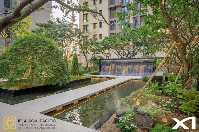 ▲ IFLA 어워드에서 수상한 '메이플자이' 조경ⓒGS건설