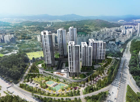 ▲ 청주 홍골 민간임대아파트 예상조감도. ⓒBS한양