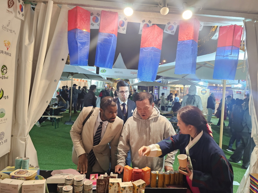 ▲ 파리 국제 미식박람회에서 한국도로공사가 운영한 한국관 부스ⓒ도로공사 제공