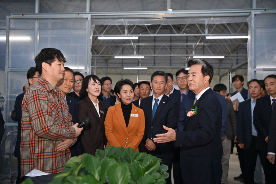 ▲ 충남 임대형 스마트팜 1호 단지 내부 모습.ⓒ충남도