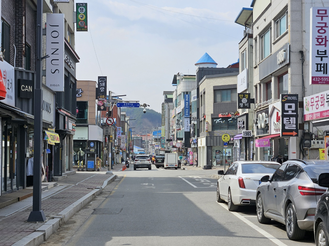▲ 홍천군 최초로 지정된 홍천읍 신장대리 자율상권구역. ⓒ홍천군