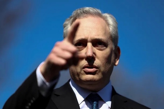 ▲ 데이비드 삭스 백악관 과학기술자문위원장이 백악관에서 언론 브리핑을 하고 있다. 로이터연합뉴스. 250307 ⓒ연합뉴스