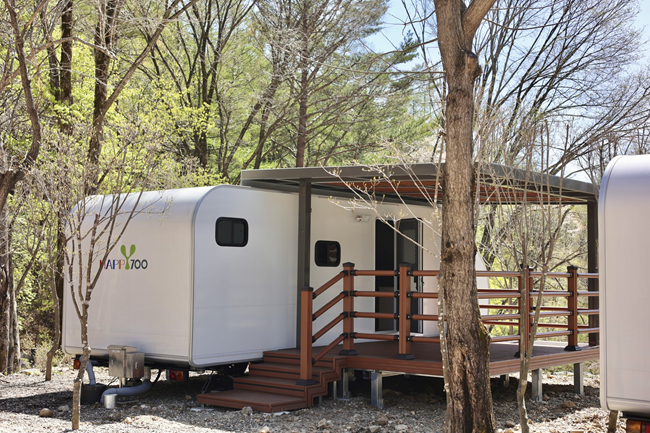 ▲ 계방산오토캠핑장 내 카라반. ⓒ평창군시설관리공단