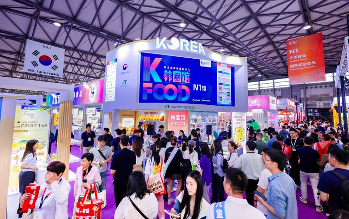 ▲ 2025 상하이 국제식품박람회 통합한국관 전경. ⓒ한국농수산식품유통공사