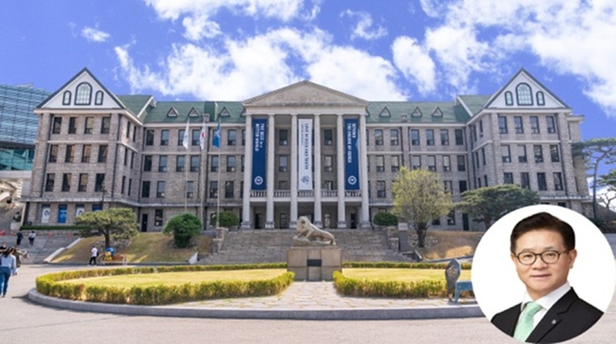 ▲ 한양대학교 전경. 우측 하단은 이기정 총장.ⓒ한양대