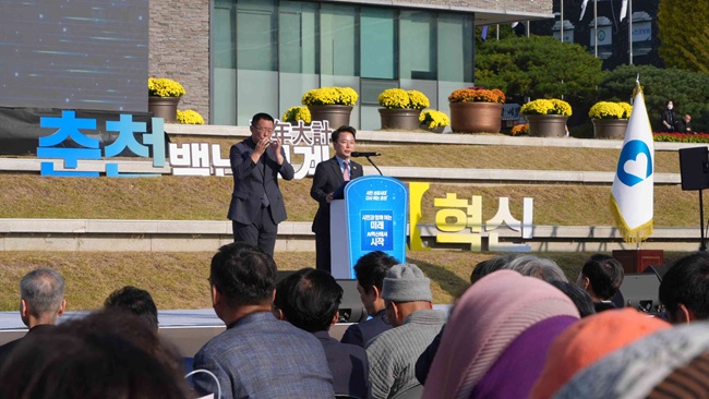 ▲ 육동한 춘천시장. ⓒ춘천시