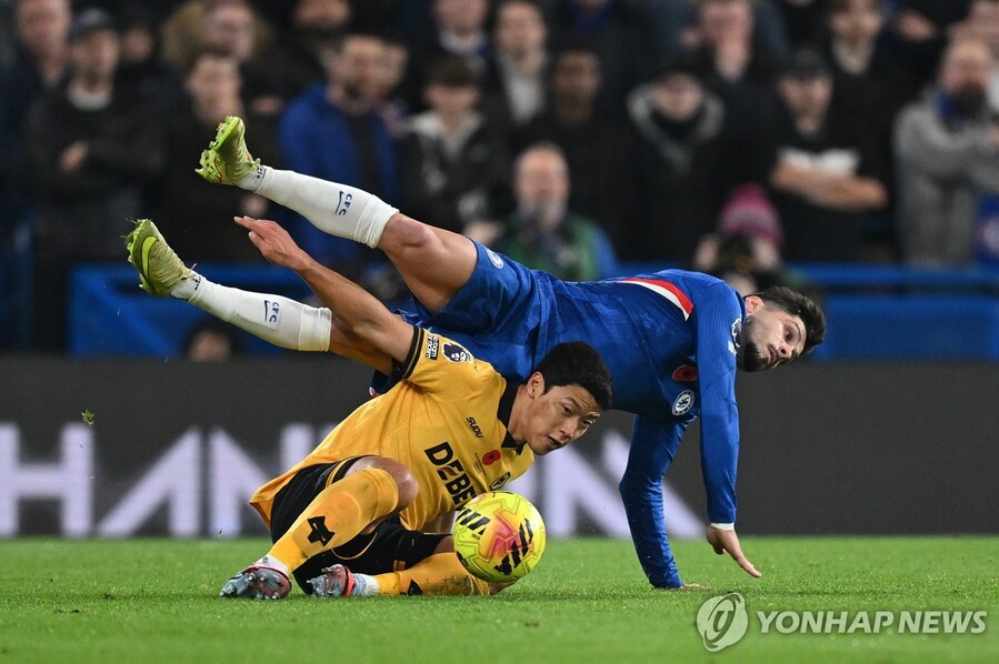 ▲ 황희찬이 선발 출전한 울버햄튼이 첼시에 0-3 완패를 당했다.ⓒ연합뉴스 제공