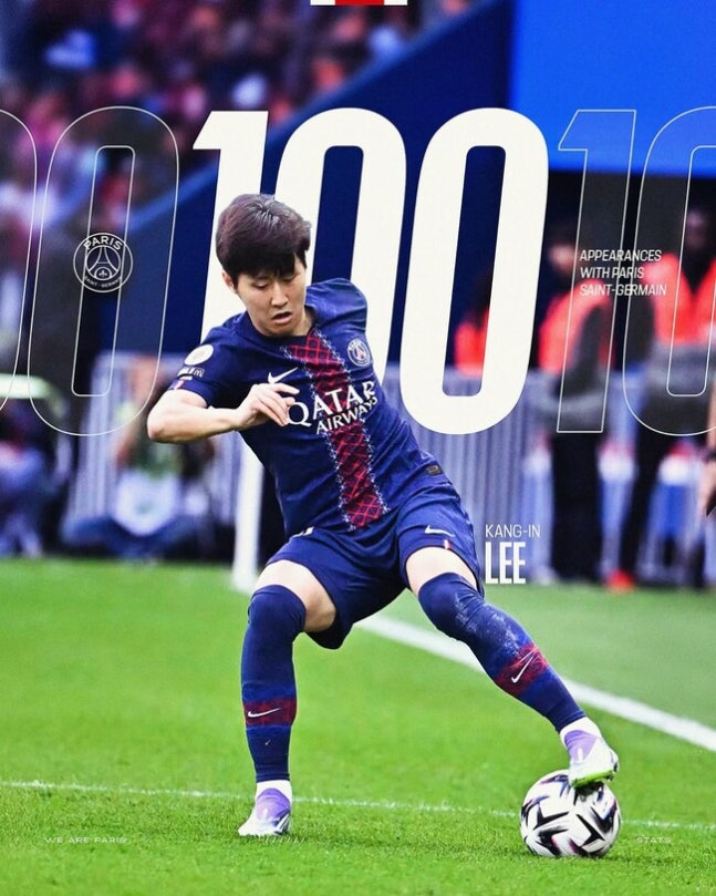 ▲ 이강인이 PSG 100번째 경기에서 극장골 어시스트를 하며 팀의 3-2 승리를 이끌었다.ⓒPSG 제공