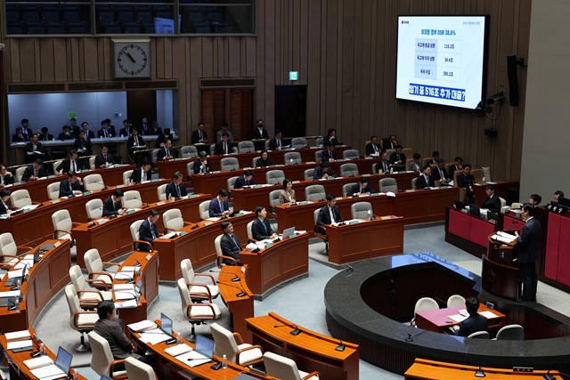 ▲ 10일 오전 서울 여의도 국회에서 제429회국회(정기회) 예산결산특별위원회 제5차 전체회의가 열리고 있다.ⓒ뉴시스