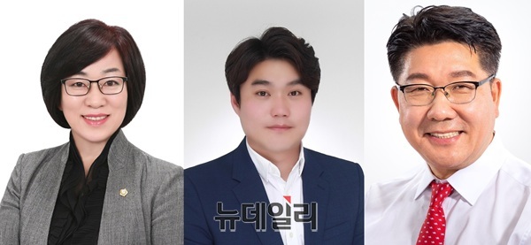 ▲ 왼쪽부터 박주화, 김선광, 송활섭의원.ⓒ김경태기자