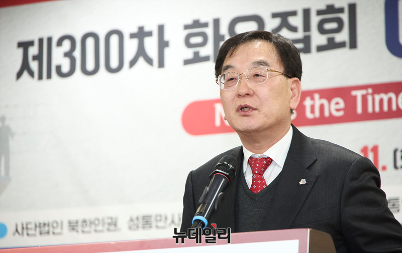 ▲ 이재원 한반도 인권과 통일을 위한 변호사모임(한변) 회장. ⓒ서성진 기자