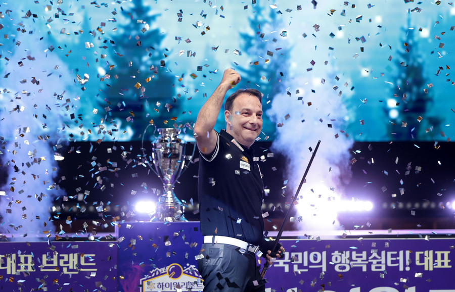 ▲ 산체스가 마민껌을 꺾고 7차투어 우승을 차지했다.ⓒPBA 제공