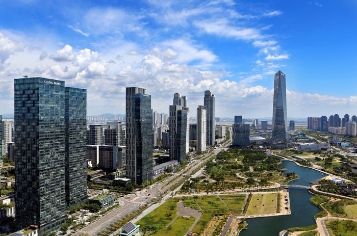 ▲ 인천 송도국제도시에 지역을 순회하는 공영버스가 운영된다. ⓒ인천 연수구 제공