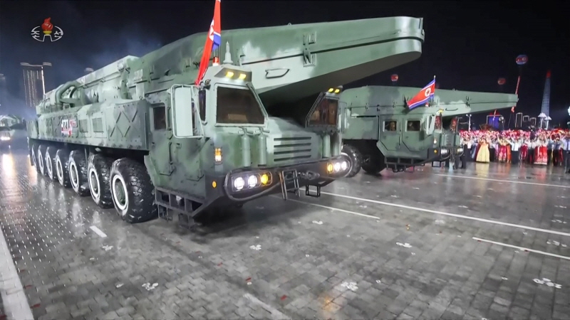 ▲ 지난 10월 10일 평양 김일성광장에서 노동당 창건 80주년 경축 열병식이 성대히 거행됐다고 조선중앙TV가 11일 보도했다. ⓒ조선중앙TV 캡처/북한