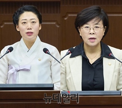 ▲ 왼쪽부터 서다운. 손도선 의원.ⓒ김경태 기자