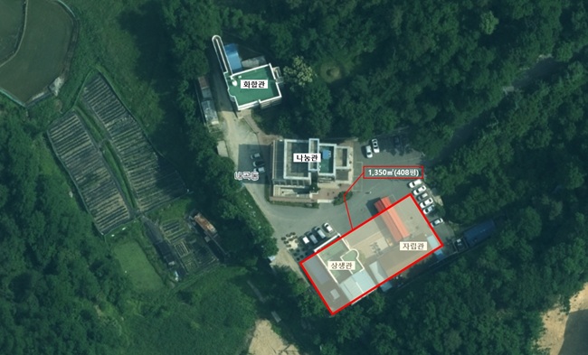 ▲ 강릉시립복지원 증축 위치도. ⓒ강릉시